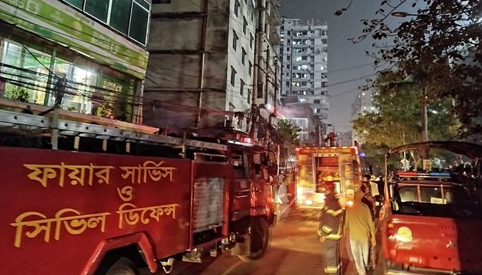 হাতিরপুলে ভবনের আগুন নিয়ন্ত্রণে