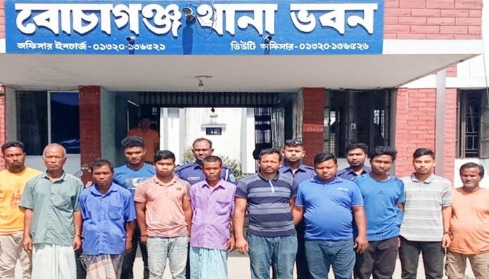 দিনাজপুরে পুলিশের ওপর হামলার ঘটনায় গ্রেপ্তার ১০