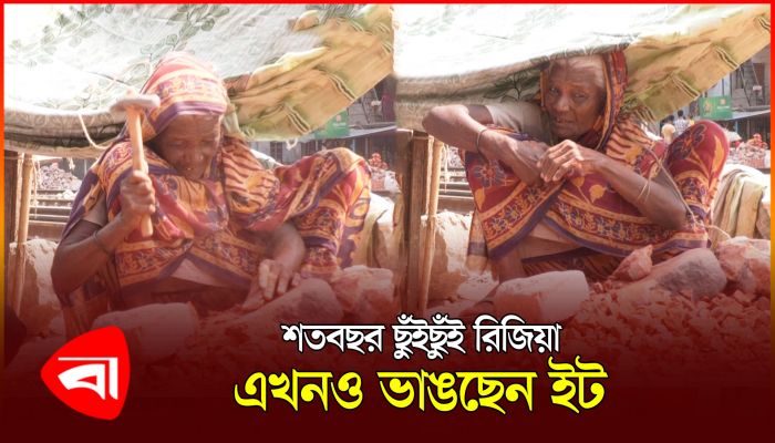 ৮০ বছরের রিজিয়া এখনও ভাঙছেন ইট 
