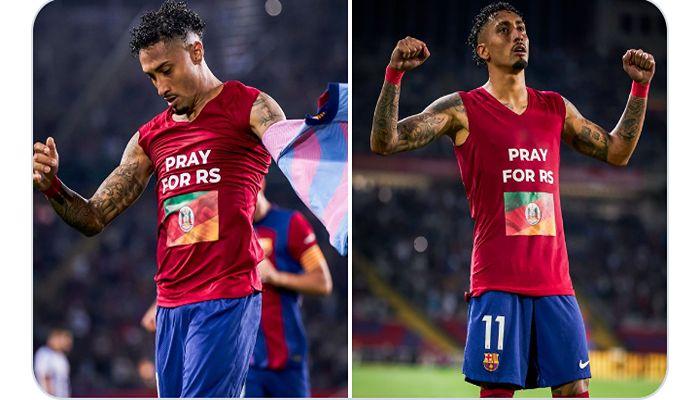 ব্রাজিলে বন্যাকবলিতের পাশে দাঁড়ানোর আহ্বান রাফিনহার