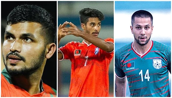আনিসুর রহমান জিকো, শেখ মোরসালিন ও তারিক কাজী; কোলাজ ছবি
