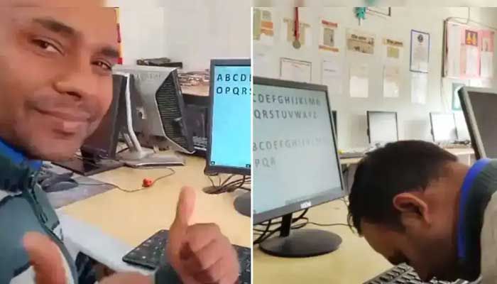 নাক দিয়ে টাইপ করে নিজের রেকর্ড ভাঙলেন ভিনোদ