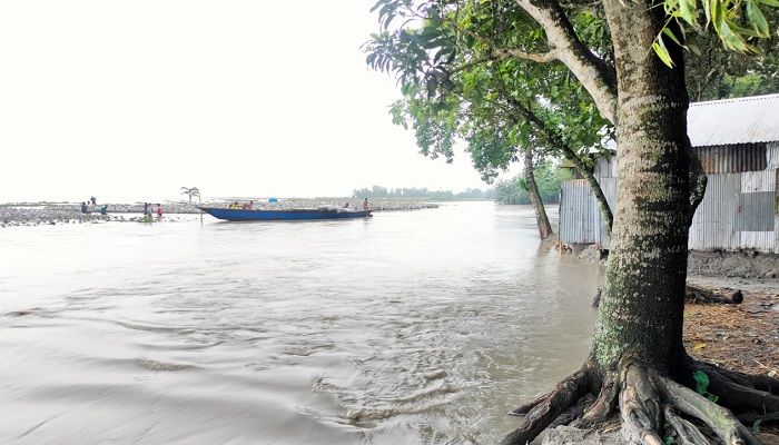 গঙ্গাচড়া উপজেলার কোলকোন্দ ইউনিয়নে বুধবার বিকালের চিত্র। প্রবা ফটো