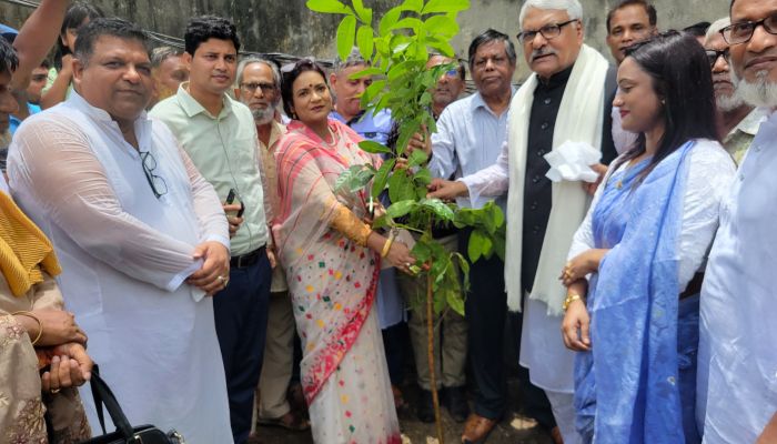 পাবনার বেড়ায় ৫০ হাজার বৃক্ষ রোপণ ও চারা বিতরণ কার্যক্রম উদ্বোধন করেছেন ডেপুটি স্পিকার শামসুল হক টুকু। প্রবা ফটো