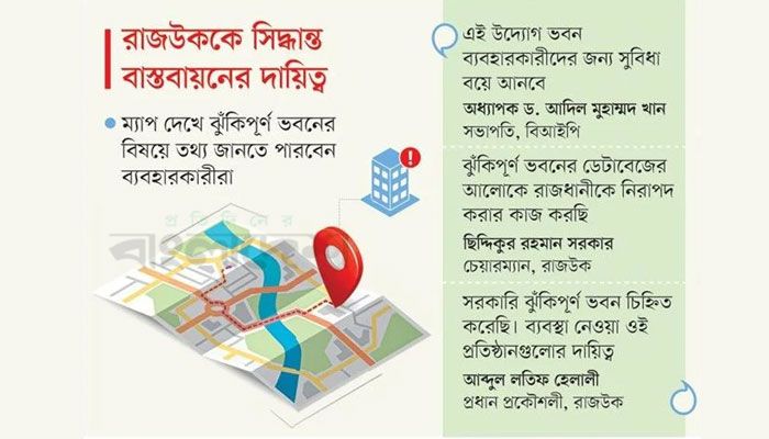 রাজধানীর ‘দাগি’ ভবন চেনাবে গুগল ম্যাপ