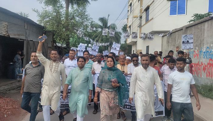 কাঞ্চন পৌরসভা নির্বাচন : মেয়র প্রার্থী বাদশার পক্ষে ব্যাপক প্রচারণা