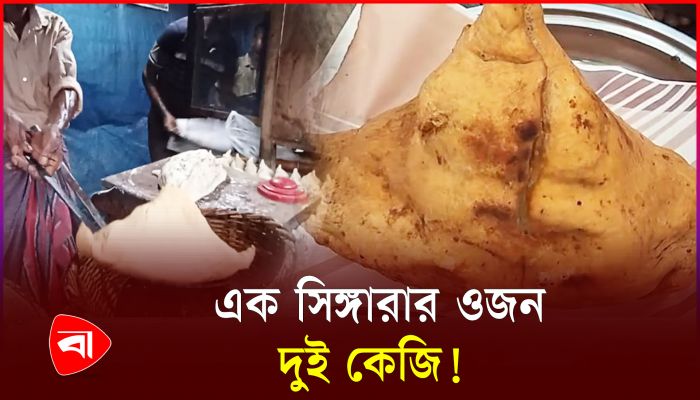 ২ কেজি ওজনের সিঙারা ভেজে ভাইরাল চুয়াডাঙ্গার জসিম
