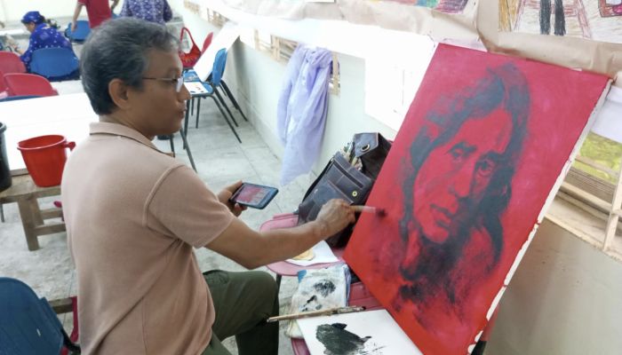 চিত্রাপাড়ে বসেছে সুলতান শীর্ষক দুই দিনব্যাপী আর্ট ক্যাম্প