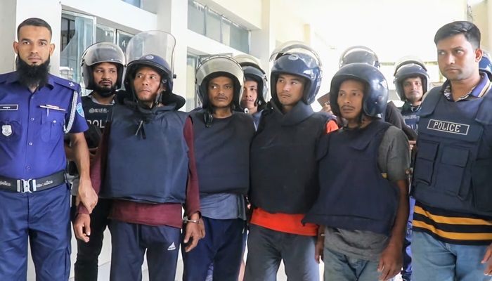 কেএনএফ সদস্য সন্দেহে আটক আরও ৫ জন কারাগারে