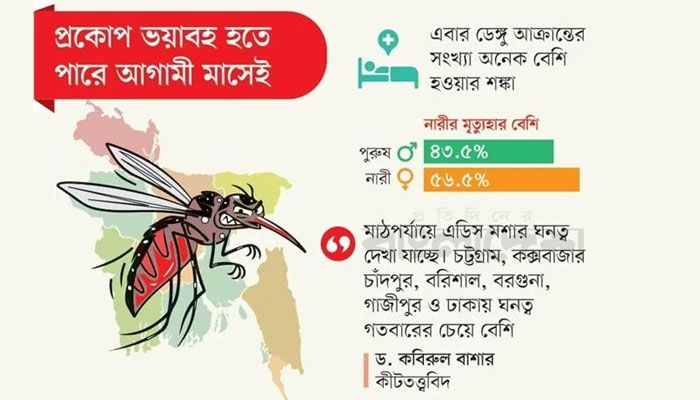 ফের ডেঙ্গুর চোখ রাঙানি, সতর্ক না হলে বিপদ