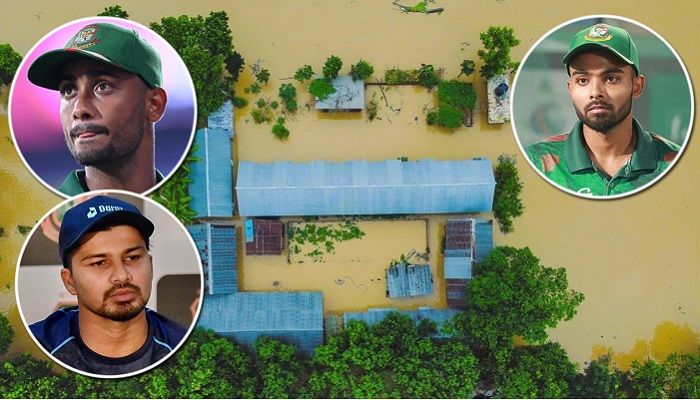 বন্যার্তদের পাশে দাঁড়ানোর আহবান ক্রিকেটারদের