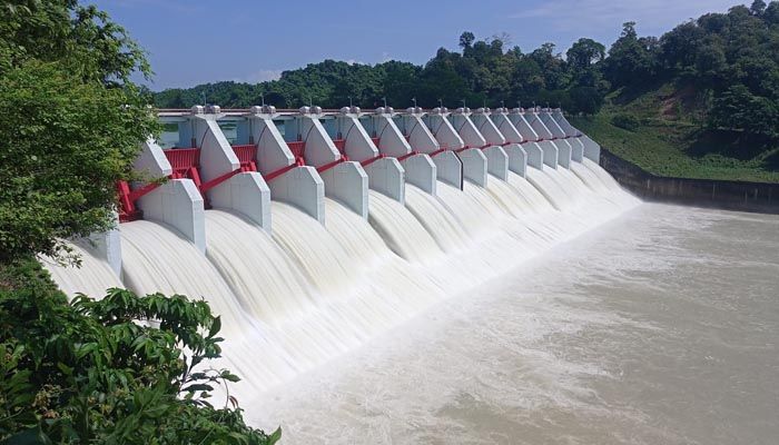 কাপ্তাই বাঁধের জলকপাট খোলা হলো ২ ফুট