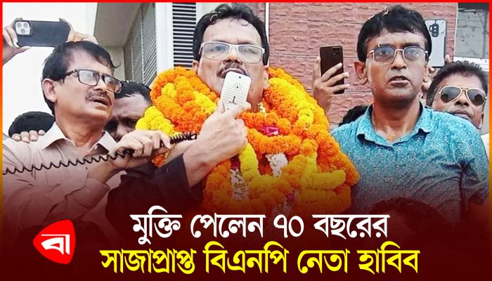 মুক্তি পেলেন ৭০ বছরের সাজাপ্রাপ্ত বিএনপি নেতা হাবিব