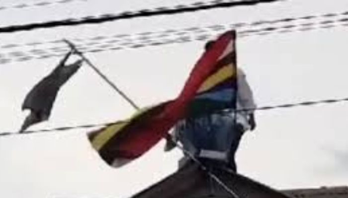 মণিপুরে সাতরঙা মেইতি পতাকা উড়িয়ে বিতর্কে শিক্ষার্থীরা