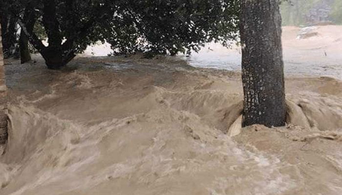 শেরপুরে টানা বৃষ্টি ও পাহাড়ি ঢলে শতাধিক গ্রাম প্লাবিত