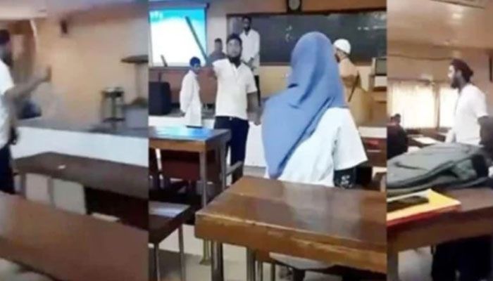 লাঠি হাতে শ্রেণিকক্ষে ঢুকে পড়া সেই যুবক কিশোরগঞ্জে আটক