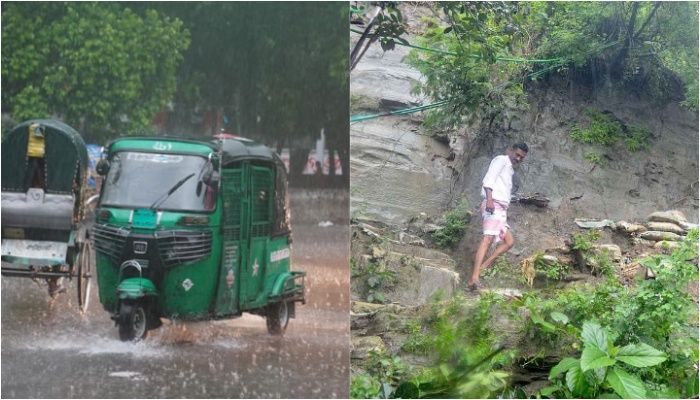 ঢাকাসহ পাঁচ বিভাগে ভারী বৃষ্টি, রয়েছে পাহাড়ধসের শঙ্কাও