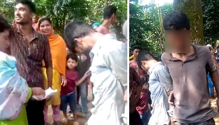 চুরির অভিযোগে দুজনকে গাছে বেঁধে নির্যাতন, ক্ষতস্থানে লবণ-মরিচ