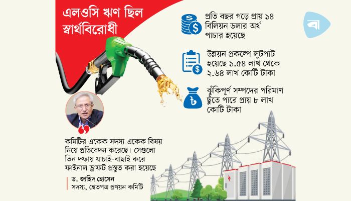 বিদ‍্যুৎ ও জ্বালানিতে সোয়া  লাখ কোটি টাকা লুটপাট