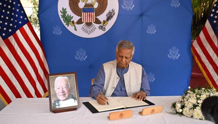 জিমি কার্টারের প্রতি প্রধান উপদেষ্টার শ্রদ্ধা