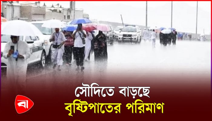 সৌদিতে বৃষ্টিপাত বেড়েছে ৫৩ শতাংশ