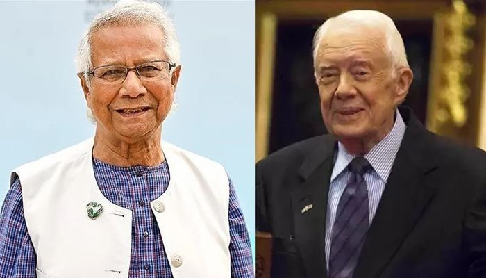জিমি কার্টারের মৃত্যুতে শোক জানিয়ে বাইডেনকে চিঠি দিলেন ড. ইউনূস