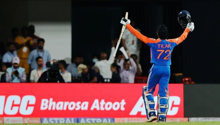 ভারতকে জিতিয়ে অনন্য রেকর্ডে তিলক