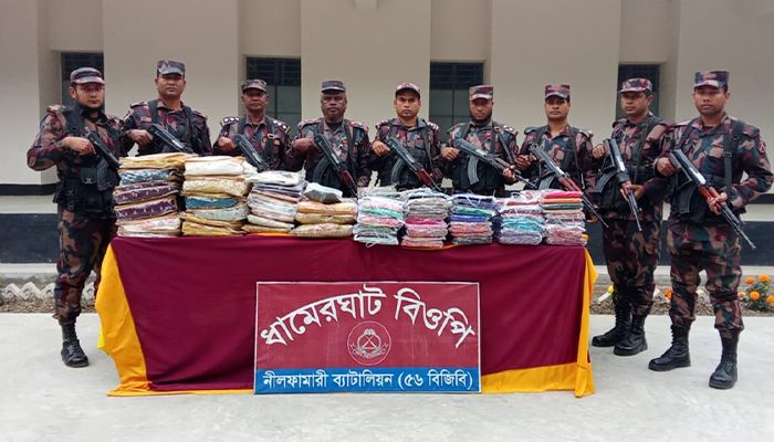 পঞ্চগড় সীমান্তে ২০ টাকার ভারতীয় পণ্য জব্দ 