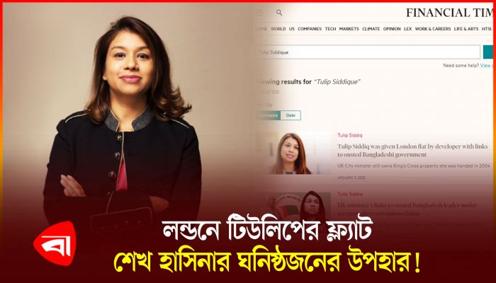 লন্ডনে টিউলিপকে বিনামূল্যে ফ্ল্যাট দেওয়ার ঘটনায় আওয়ামী লীগ-সংশ্লিষ্টতার অভিযোগ