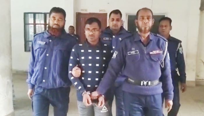 স্ত্রী হত্যা মামলায় মৃত্যুদণ্ড প্রাপ্ত আসামি নুর মোহাম্মদ নয়ন। প্রবা ফটো