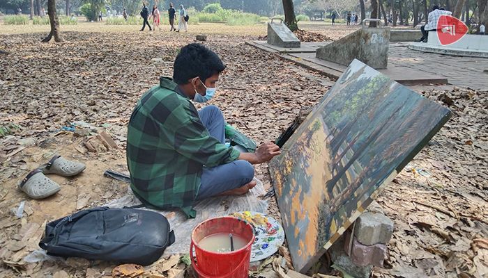 রঙতুলির ক্যানভাসে প্রকৃতি