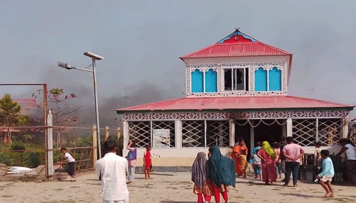 সাবেক রাষ্ট্রপতির ভাতিজার রিসোর্টে ভাঙচুর-আগুন
