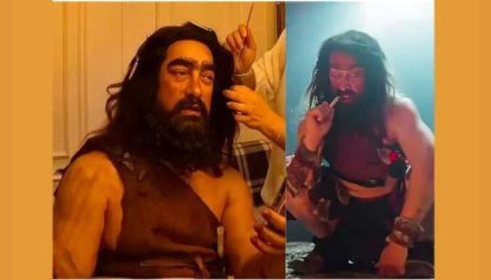 গায়ে বস্তা জড়িয়ে রাস্তায় গুহামানব আমির খান