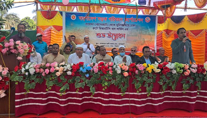 বাগেরহাটে রায়েন্দা-মতিঝিল বিআরটিসি বাস সর্ভিস চালু