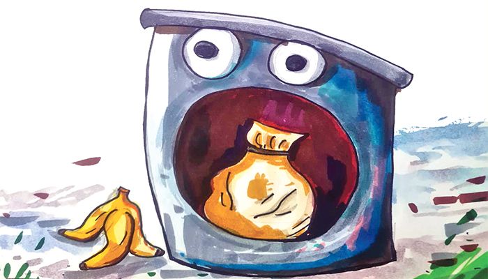 ডাস্টবিনটা খেলো শেষে