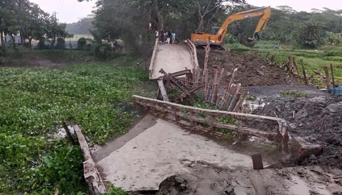 কারণ ছাড়াই ভেঙে পড়ল আয়রন সেতু