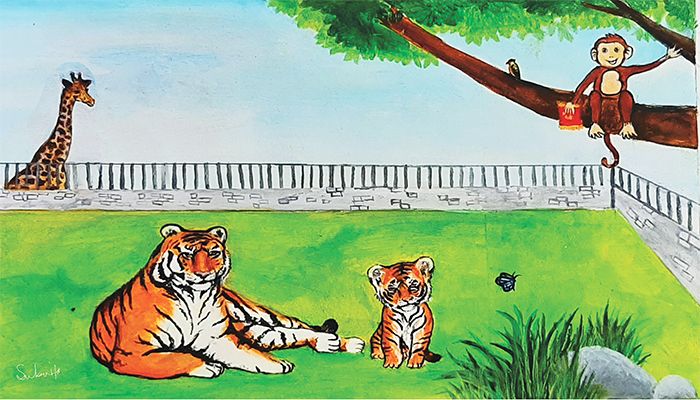 আঁকা : সুবাইতা বিল্লাহ, সপ্তম শ্রেণি, সরকারি করোনেশন মাধ্যমিক বালিকা বিদ্যালয়, খুলনা