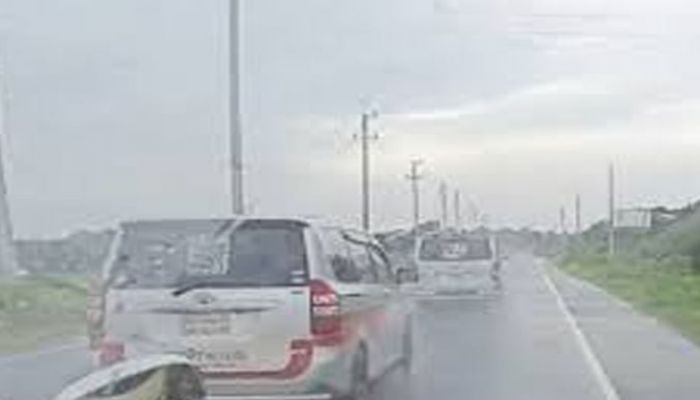 গোপালগঞ্জে এনসিপির গাড়ি বহর