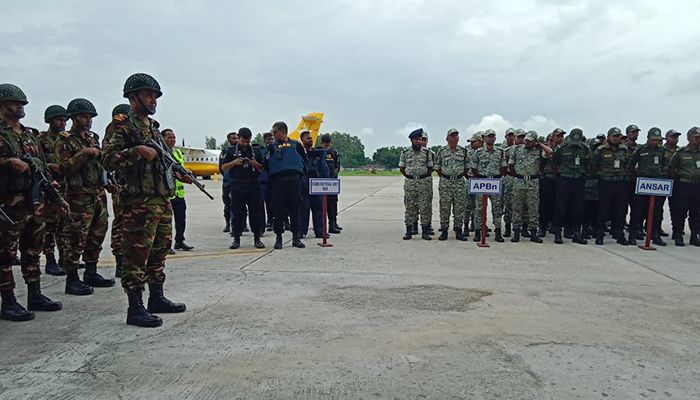 সৈয়দপুর বিমানবন্দরে নিরাপত্তা মহড়া