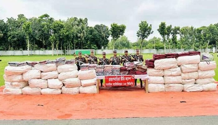 বিজয়নগরে দুই কোটি টাকার ভারতীয় পণ্য জব্দ
