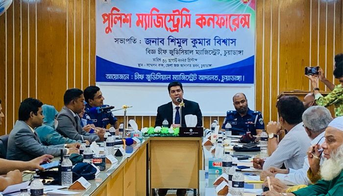 চুয়াডাঙ্গায় পুলিশ-ম্যাজিস্ট্রেসি কনফারেন্স: দ্রুত বিচার সম্পন্নের আহ্বান