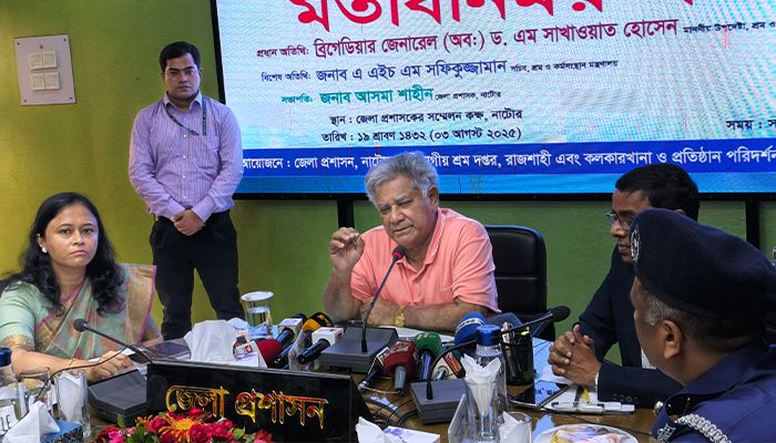 শ্রমিকরা পাওনা বুঝে না পেলে শিল্প বিপ্লব বাস্তবায়ন সম্ভব নয় : শ্রম ও কর্মসংস্থান উপদেষ্টা