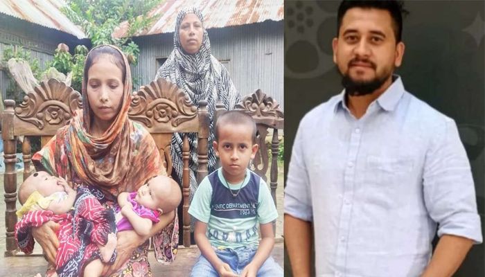 তিন সন্তান নিয়ে প্রবাসীর স্ত্রীর মানবেতর জীবনযাপন