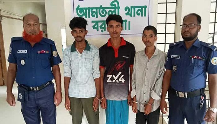 আমতলীতে সাবেক স্বামীকে হত্যা চেষ্টা, স্ত্রীসহ চারজন গ্রেপ্তার