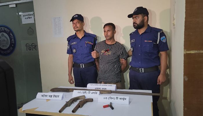 পুলিশের ওপর হামলার প্রধান আসামি গ্রেপ্তার, আগ্নেয়াস্ত্র ও গুলি উদ্ধার 