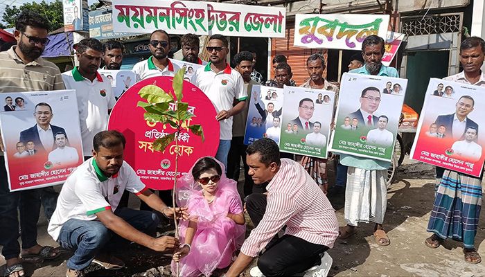 জিয়ার নামে গাছ রোপণ করলেন ‘খুদে খালেদা জিয়া’