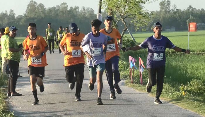 হাজার দৌড়বিদের অংশগ্রহণে নর্দান হাফ ম্যারাথন
