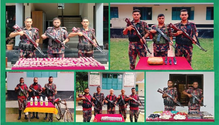 বেনাপোলে বিজিবির অভিযানে ২৭ লাখ টাকার চোরাই পণ্য জব্দ