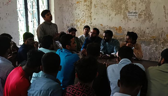 বাকসুর দাবিতে শিক্ষার্থীদের মতবিনিময় সভা 