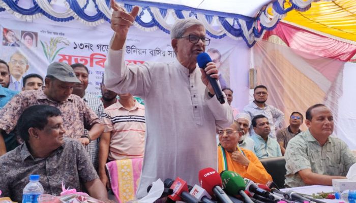 হিংসার রাজনীতি বিএনপি চায় না : মির্জা ফখরুল